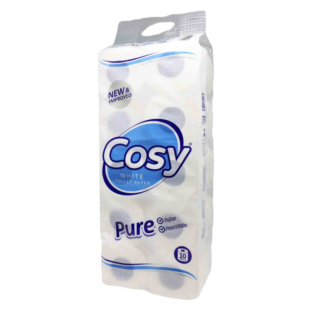 COSY TOILET PAPER UNWRAPPED WHITE 10S